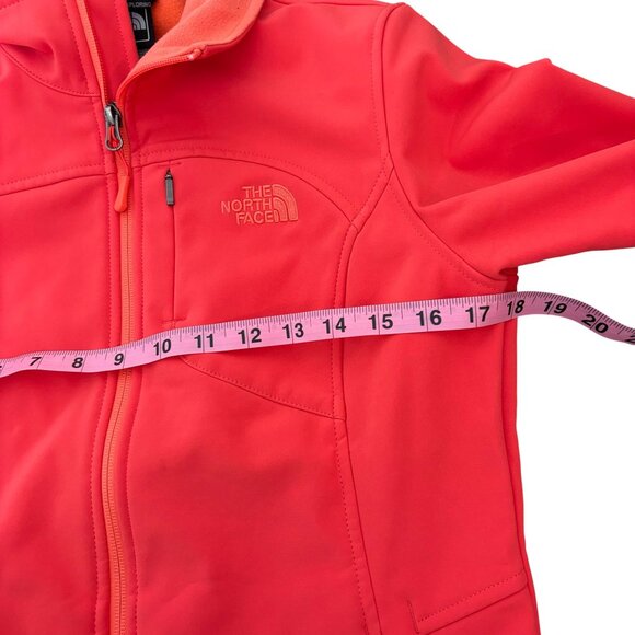 The North Face Coral Pink Soft Shell Jacket Apex Bionic Size Large - Picture 4 of 8